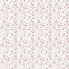 red and white confetti