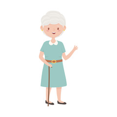 Isolated grandmother avatar vector design