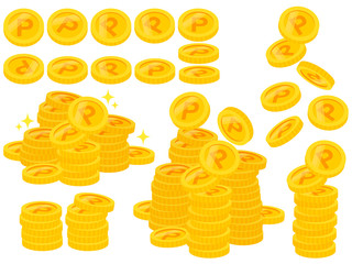 ポイント　コイン-point coin vector art