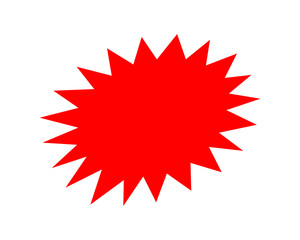 stickers red for discount price message, chat label serrated shape, sticker star label for sale promotion, comic speech bubbles, serrated sticker for sale text promotion, stickers for new offer promo