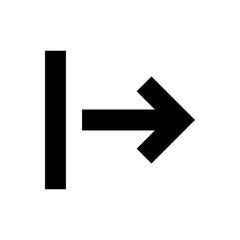 arrow pointing right, download button isolated on white, simple arrow for icon flat line, black arrow right direction, arrow sign of next download and upload concept