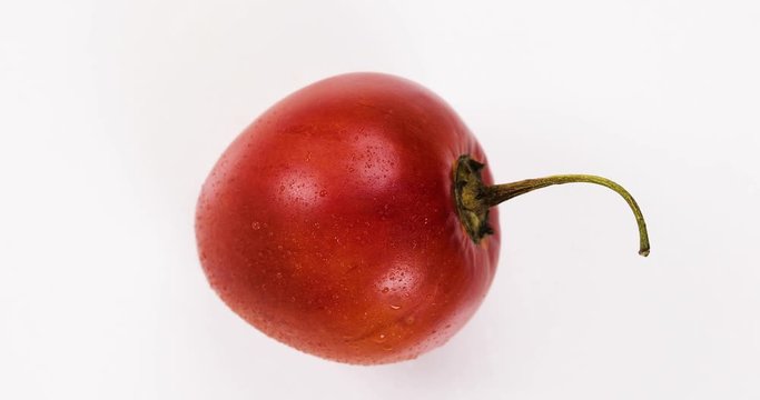Tamarillo Rotate. Three Close Up Macro Shots