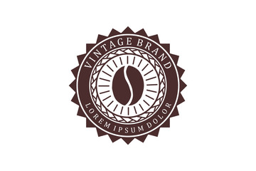 Coffee logo label icon design simple minimalist. Logo for cafe.