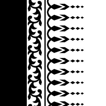 Pattern border elements in indian