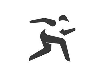 Fototapeta na wymiar active sport vector monogram color logo template concept illustration