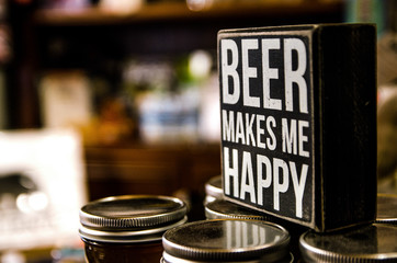 Beer makes me happy