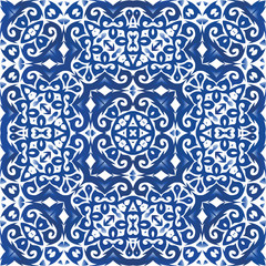 Traditional ornate portuguese azulejo.