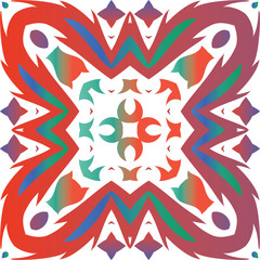 Antique ornate tiles talavera mexico.