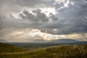 Landscape with clouds