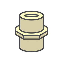 Air conditioner installation tool vector icon set design, editable stroke.