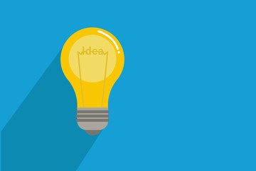 light bulb with idea concept for innovation or creative