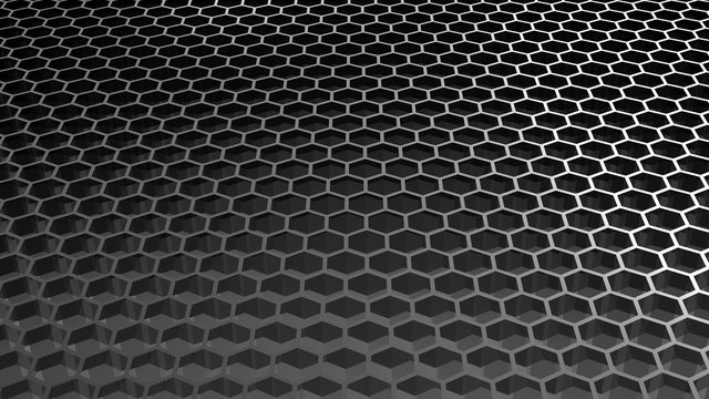 3d renderin gof Abstract background with hexagon
