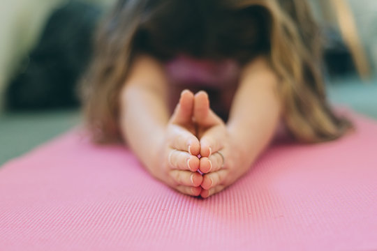 yoga pose with outstretched hands