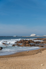 Ocean in Matosinhos, Portugal.