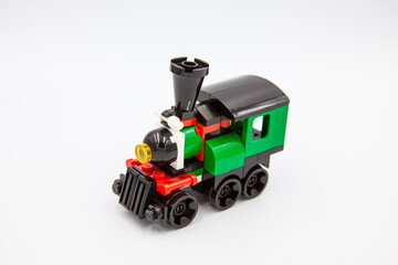 toy train on white background