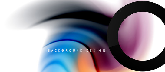 Abstract background, fluid mixing gradient liquid style colors composition. Vector Illustration For Wallpaper, Banner, Background, Card, Book Illustration, landing page