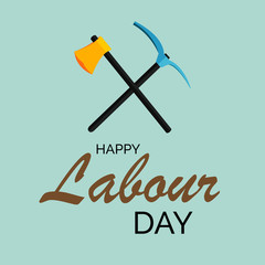 Vector illustration of a background or Poster For Labour Day.