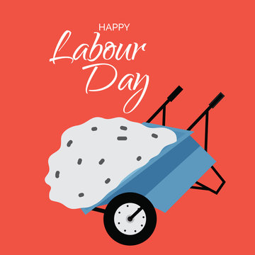 Vector illustration of a background or Poster For Labour Day.