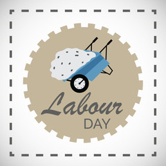 Vector illustration of a background or Poster For Labour Day.