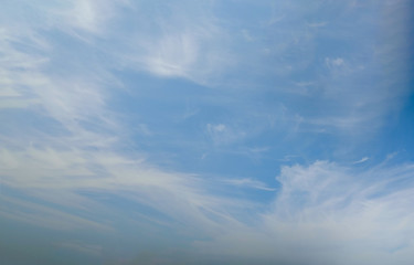 Naklejka na ściany i meble beautiful blue sky with white cloud.