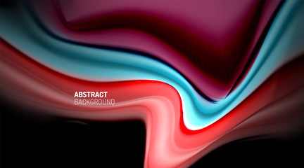 Liquid colors fluid gradients on black background