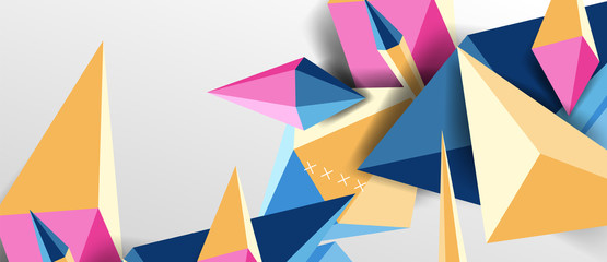 Trendy simple triangle abstract background, dynamic motion concept. Vector Illustration For Wallpaper, Banner, Background, Card, Book Illustration, landing page