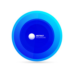 Circle button or banner for text design template. Abstract background or button concept