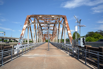 Truss Bridged in Texas on a beautiful day. 