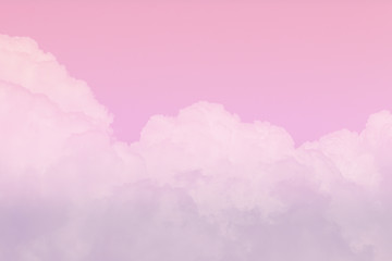 Sky and cloudy with beautiful pastel colors background.Soft cloud in the sky.