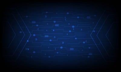 Abstract lines and connection points Digital data connection technology and big data concepts and can be used for your design