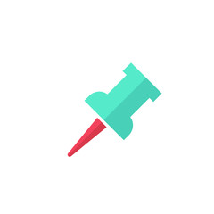 pushpin icon vector illustration flat design