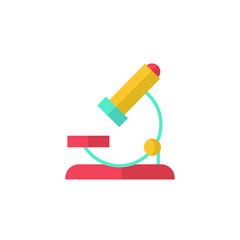 microscope icon vector illustration flat design