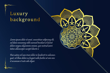 luxury ornamental mandala design gold color.Vintage decorative elements. Hand drawn background. Islam, Arabic, Indian, ottoman motifs, invitation card design, Ramadan card design