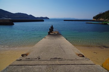 小飛島の小さな桟橋