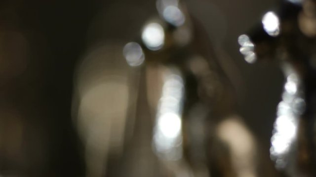 stock video footage Chess in the form of Egyptian gods and pharaohs