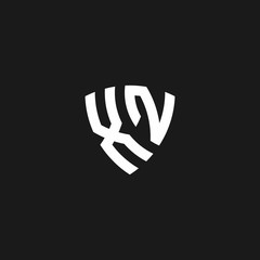 XN monogram logo with shield shape