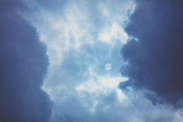 Dramatic cloudy sky. Abstract nature sky background