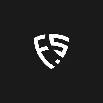 FS monogram logo with shield shape