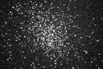 black glitter texture christmas abstract background, Defocused