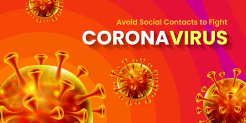 Covid-19 Corona Virus Global Pandemic Banner Design