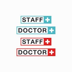 vector template doctor staff