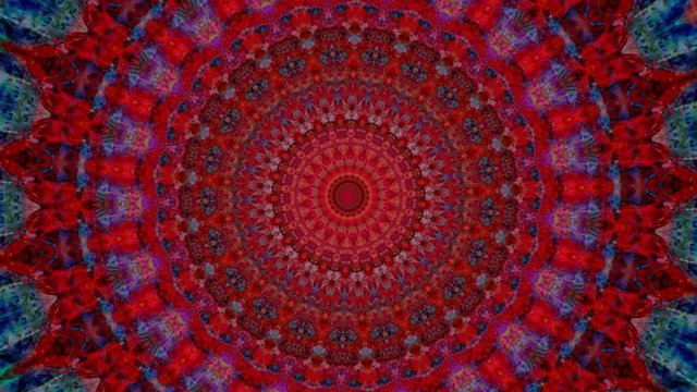 Beautiful Original Art therapy moving Mandala. Seamless loop psychotherapy. Geometric patterns to find or restore a sense of healthy mental balance. For yoga specialist, astrology, art therapist.