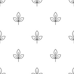  Spring lined florals pattern minimalistic design.
