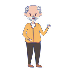 Obraz premium Isolated grandfather avatar vector design