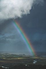 rainbow over the river