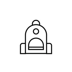 backpack icon vector illustration outline design