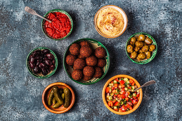 Falafel - traditional dish of Israeli and Middle Eastern cuisine