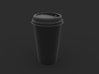 3d render illustration mockup coffee or tea  cap