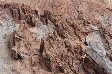 Texture of red soil Background