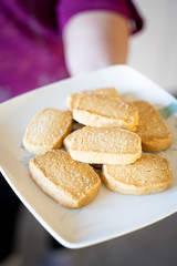Shortbread with Lemon and Vanilla Beans for Afternoon Tea
